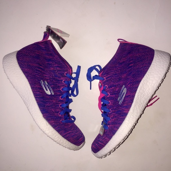 skechers burst high tops